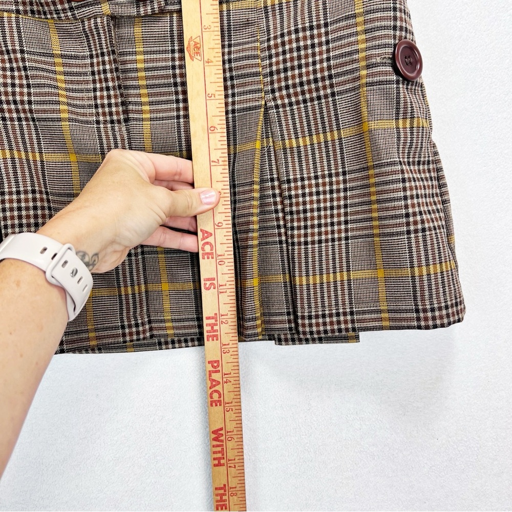 Xhilaration Y2K Mini Skirt Size 9 Plaid Pleated Retro Academia School Girl - Picture 3 of 7